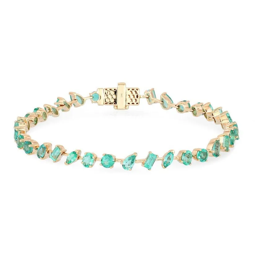 Emerald Topaz Tennis Bracelet