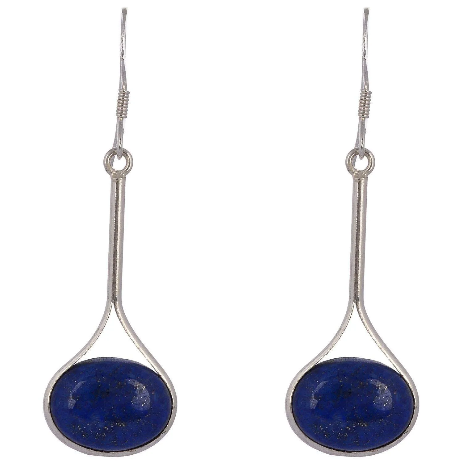 Lapis Lazuli Silver Drop Earring
