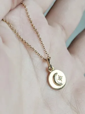 Little Gold Stargazer Necklace