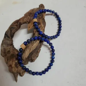 Men's Lapis Lazuli - Bead Bracelet - 8 mm