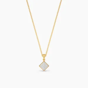 Sparkling Rhombus Diamond Pendant