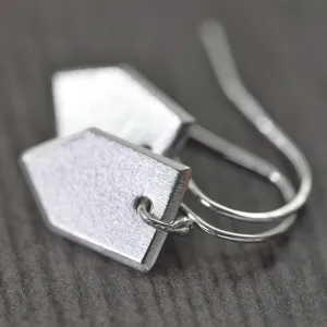 Sterling Silver chevron dangle earrings