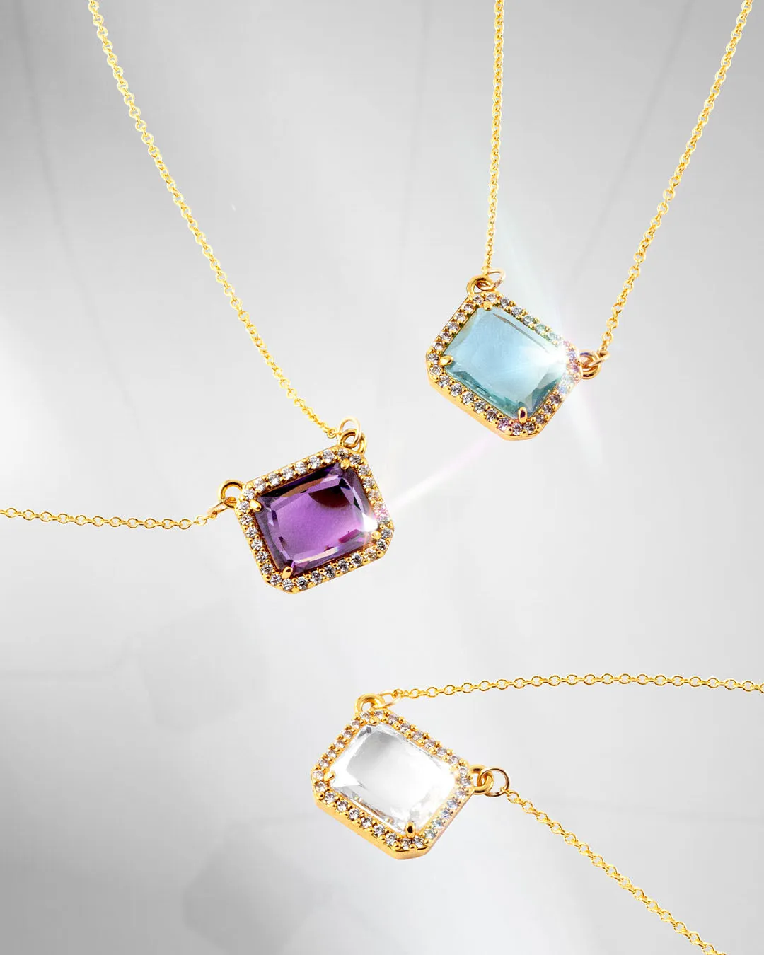 The Passionate necklace - topaz color